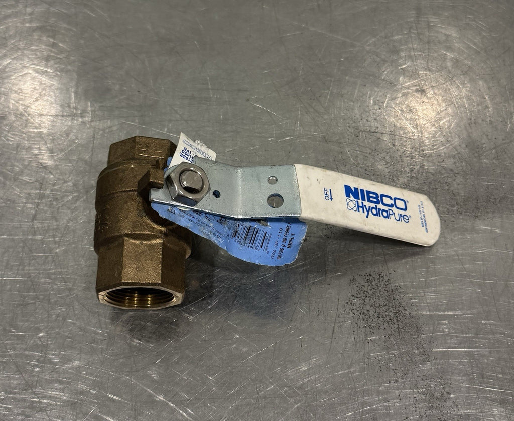 Nibco T-585-66-LF Brass Ball Valve 1-1/4” Threaded NEW! FREE SHIPPING!