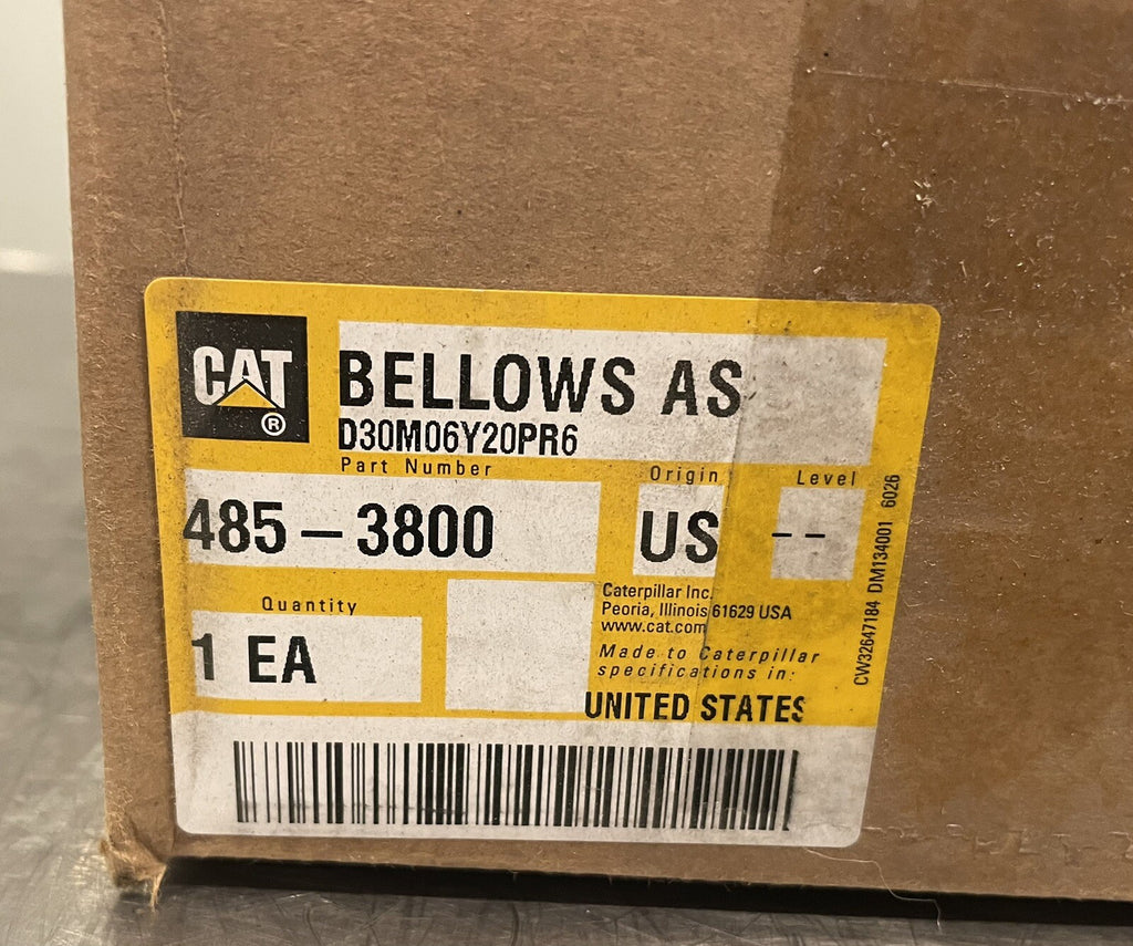 Caterpillar 485-3800 CAT Bellows AS Genuine NEW! FREE SHIPPING!