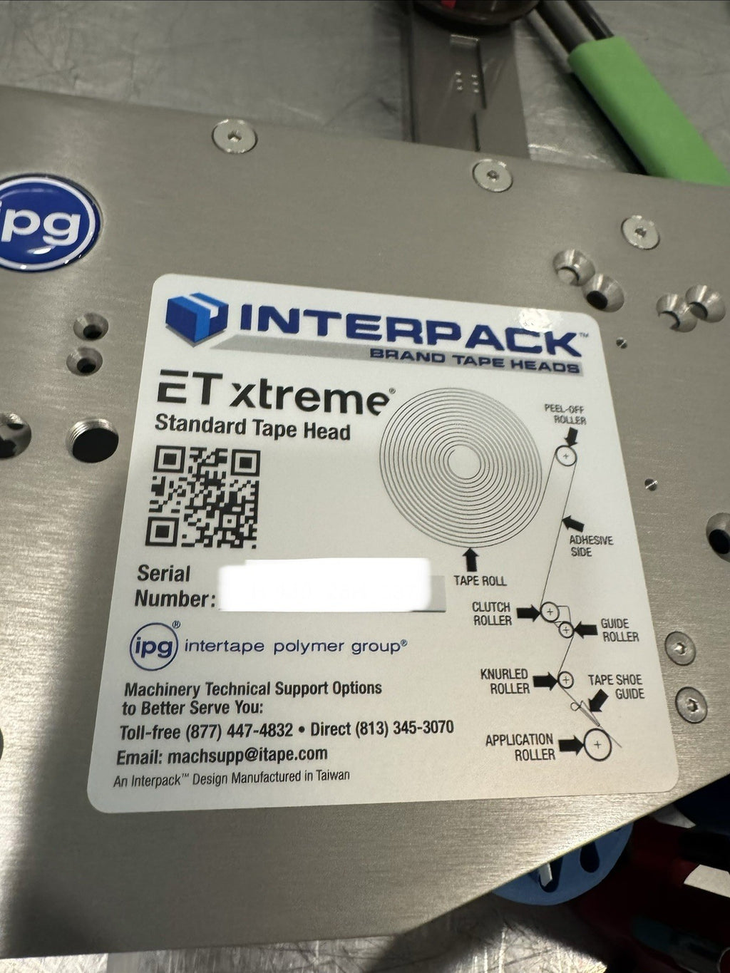 UH430TW Interpack Tape Head EXT-3” ET Xtreme Intertape NEW IN BOX! SHIPS FREE!