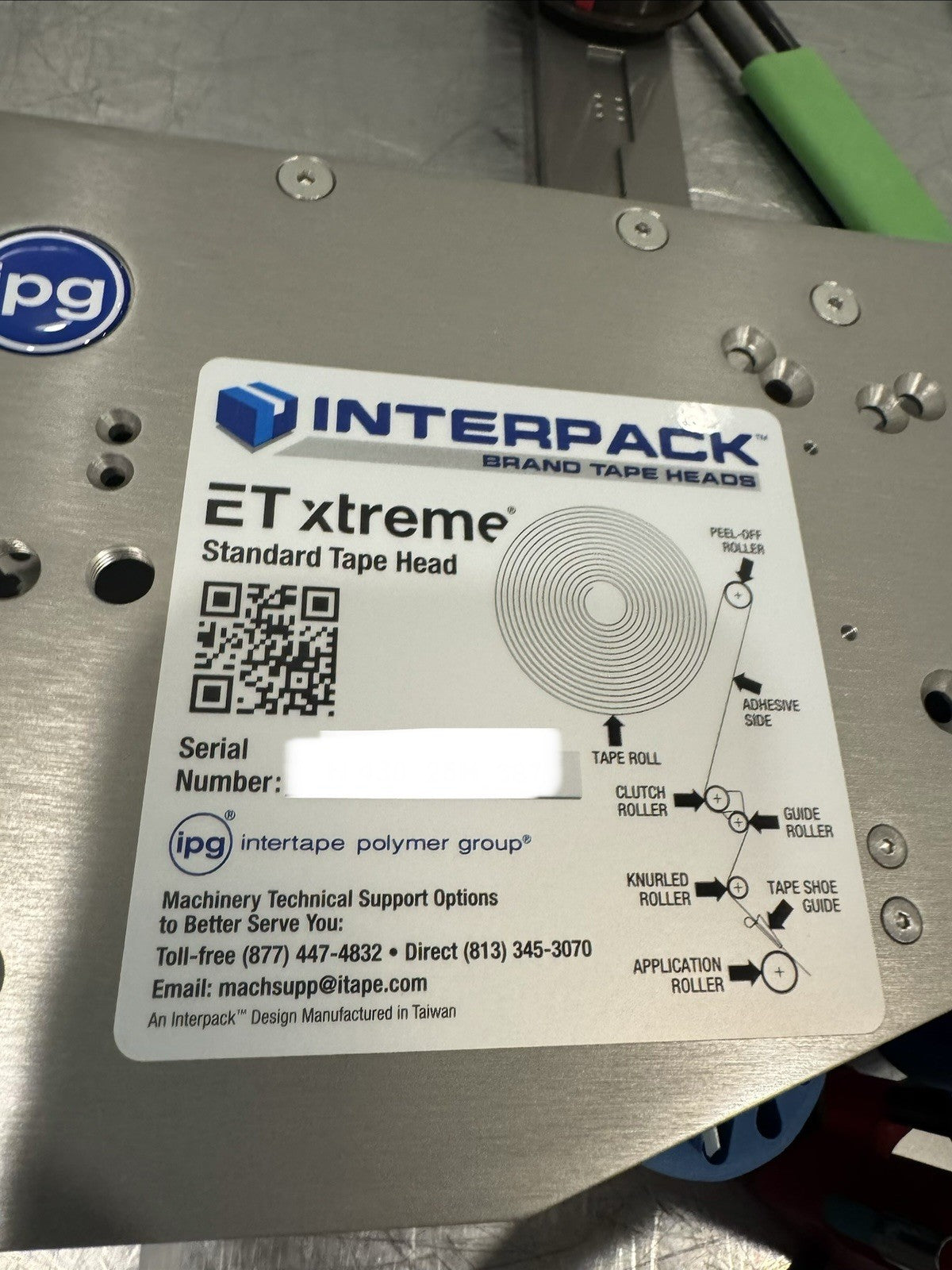 UH430TW Interpack Tape Head EXT-3” ET Xtreme Intertape NEW IN BOX! SHIPS FREE!