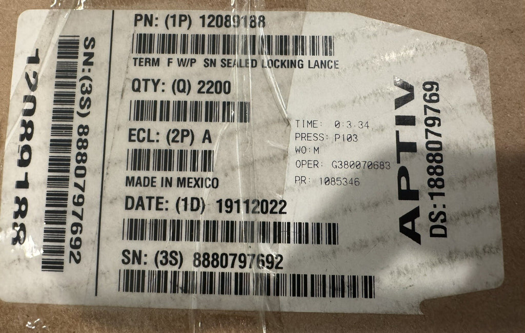 Aptiv 12089188 Crimp Terminal 2200 Pack Delphi NEW! FREE SHIPPING!