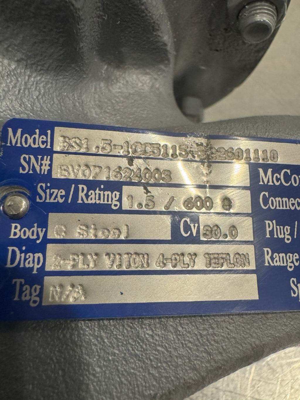 Burling BS1.5-1CC5115-322601110 1.5” NPT Pressure Regulator NEW! FREE SHIPPING!