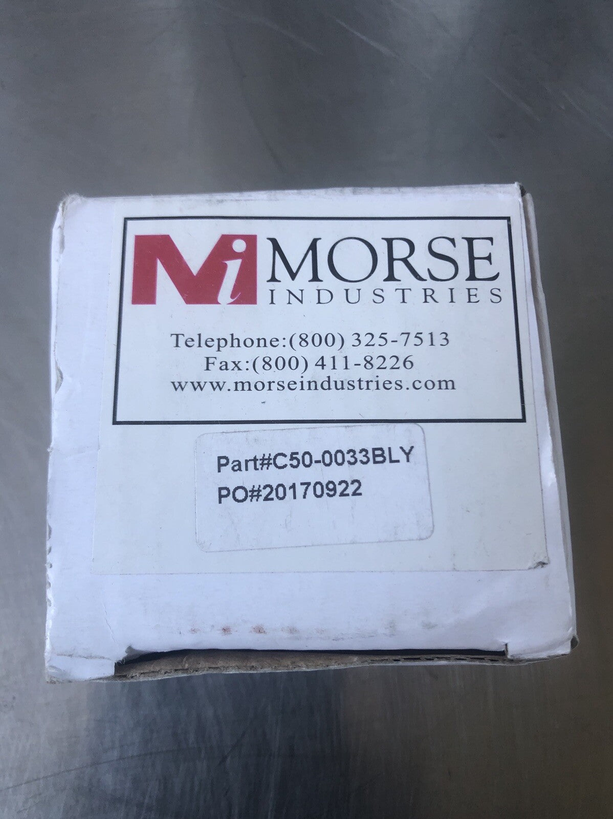 Morse Industries C50-0033BLY Bright Chrome Heavy Duty Square Clamp Wall Mount