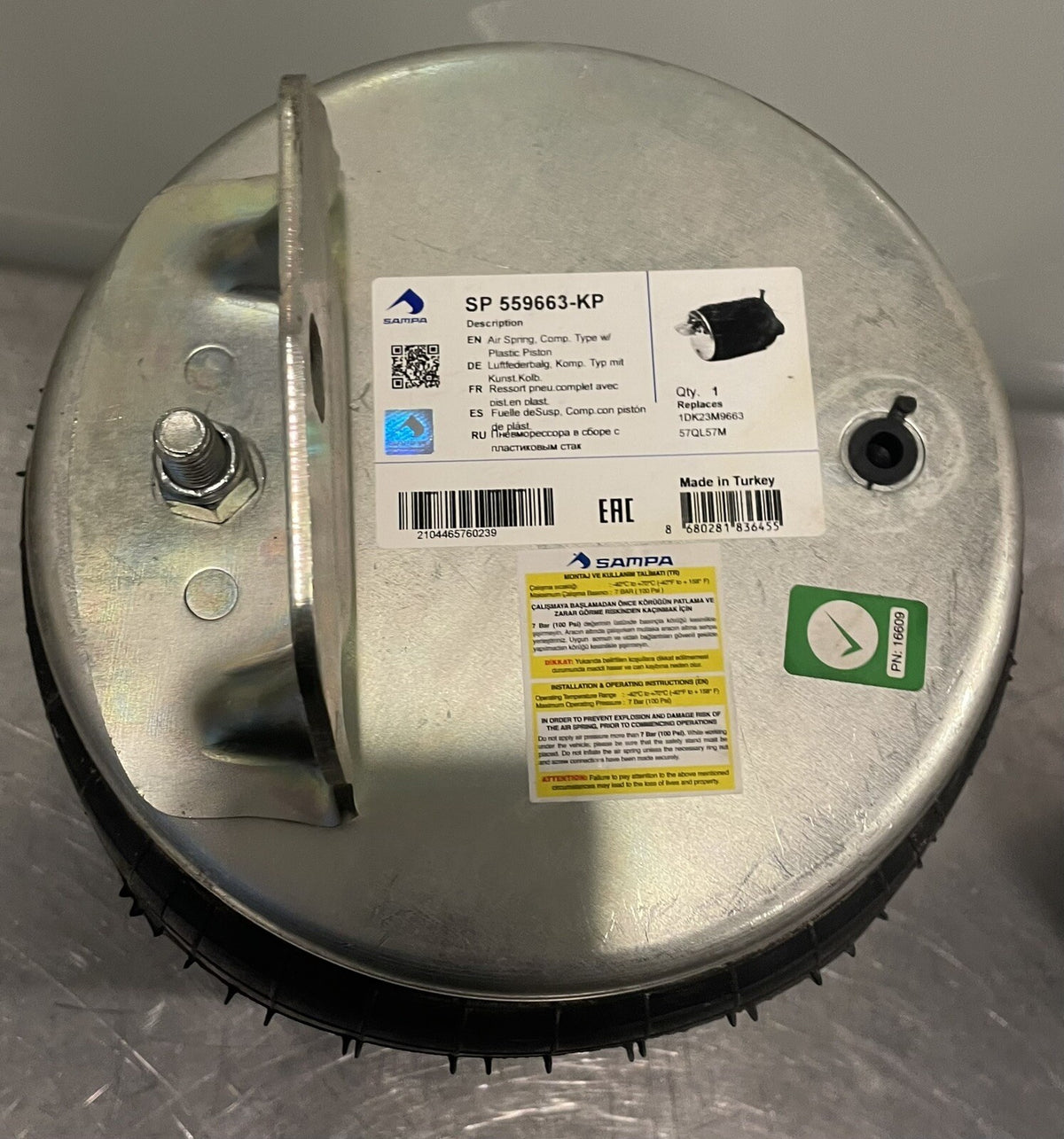 Sampa SP 559663-KP Air Bag Air Spring 559663 NEW! FREE SHIPPING!