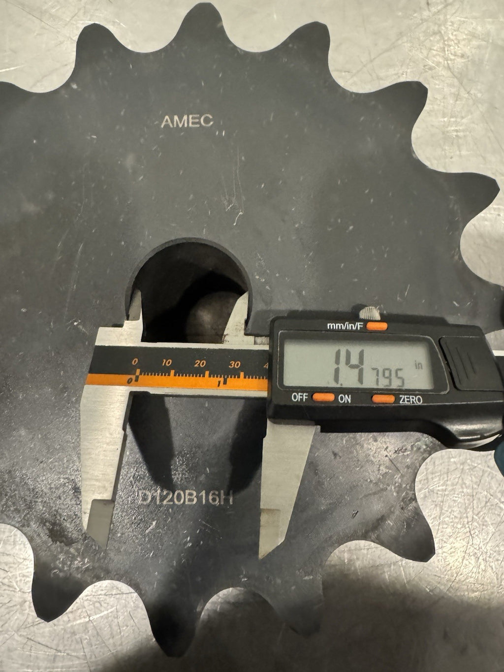 Amec D120B16H Roller Chain Sprocket Double Strand NEW! FREE SHIPPING!