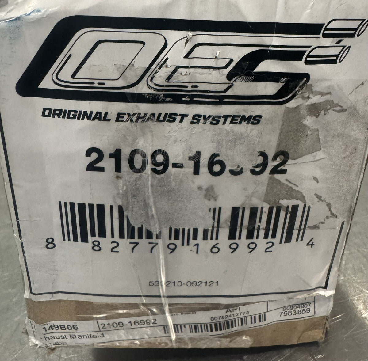 OES 2109-16992 Exhaust Manifold Kit NEW IN BOX! FREE SHIPPING!