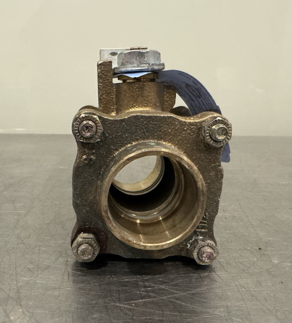 Nibco S595Y-LF 1-1/2” Full Port Ball Valve Bronze 1.5” Female Solder NEW!
