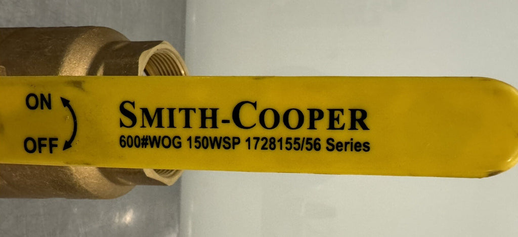 Smith Cooper 3” Brass Valve 600 WOG Series 1728155/56 NEW! FREE SHIPPING!