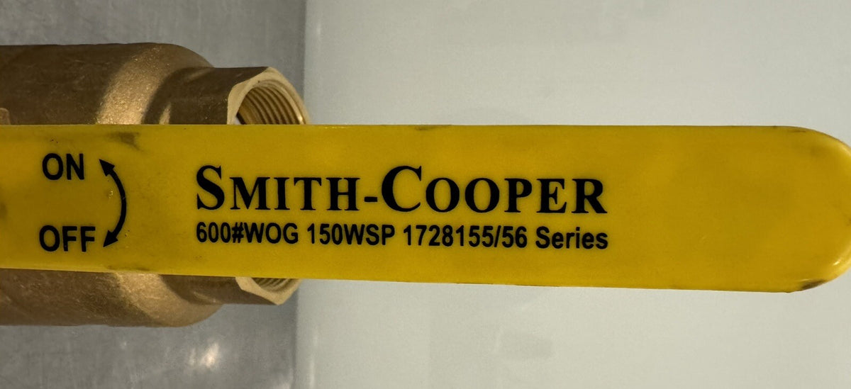 Smith Cooper 3” Brass Valve 600 WOG Series 1728155/56 NEW! FREE SHIPPING!