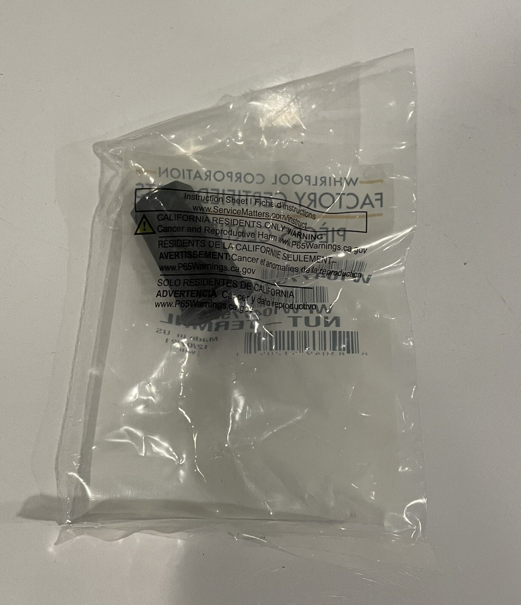 Whirlpool W10477552 Genuine Dishwasher Heating Element Nut NEW! FREE SHIPPING!