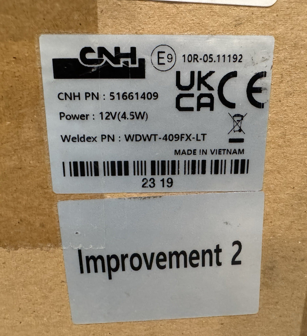 CNH 51661409 Breakaway Wide Marker Light Weldex WDWT-409FX-LT NEW! FREE SHIPPING
