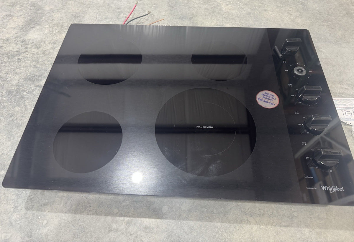 Whirlpool WCE55US0HB01 Electric 4 Element Ceramic Glass Cook Top NEW IN BOX!
