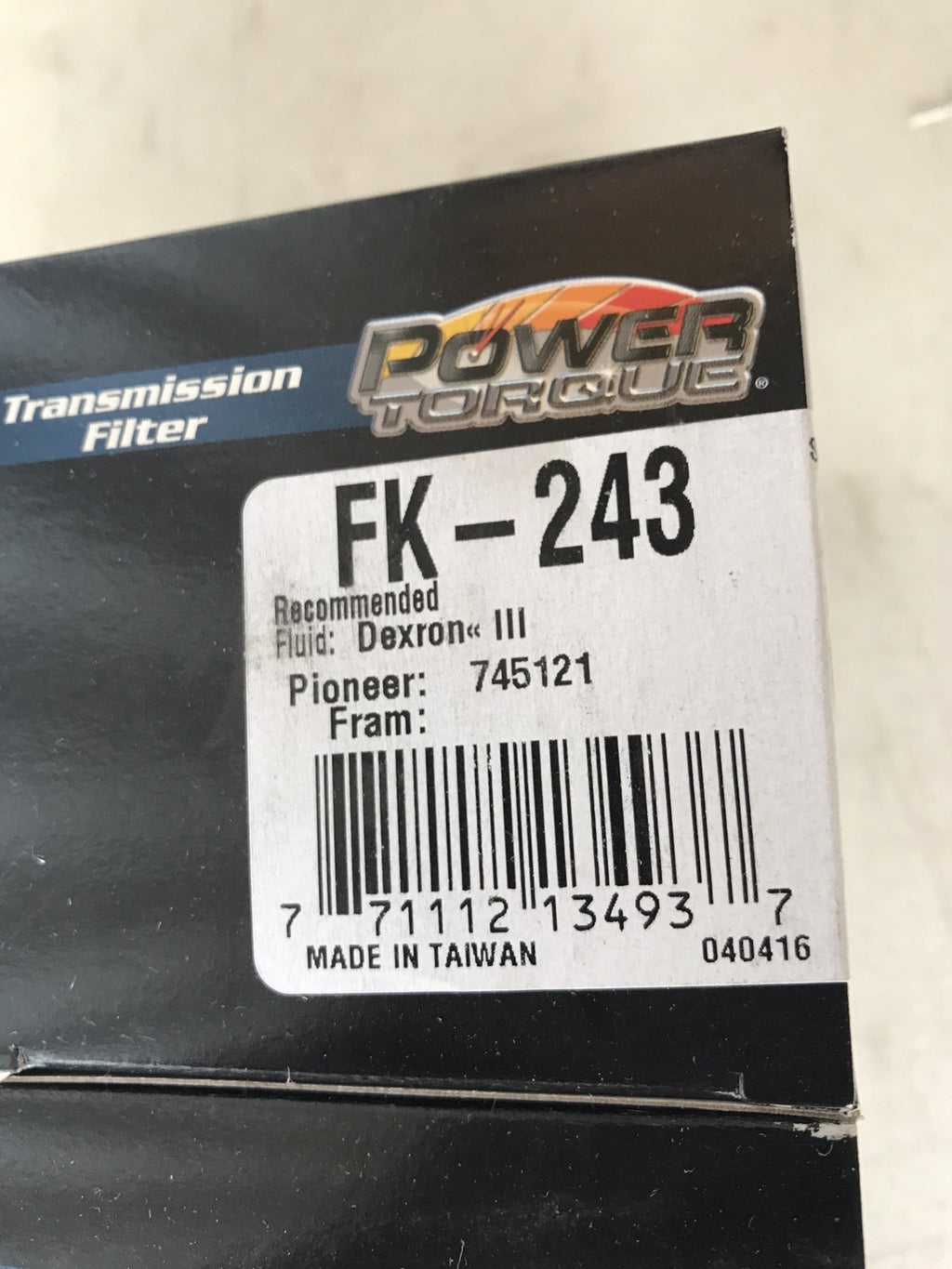 Power Torque FK-243 Automatic Transmission Filter Pack Of 3 FK243 NEW IN BOX