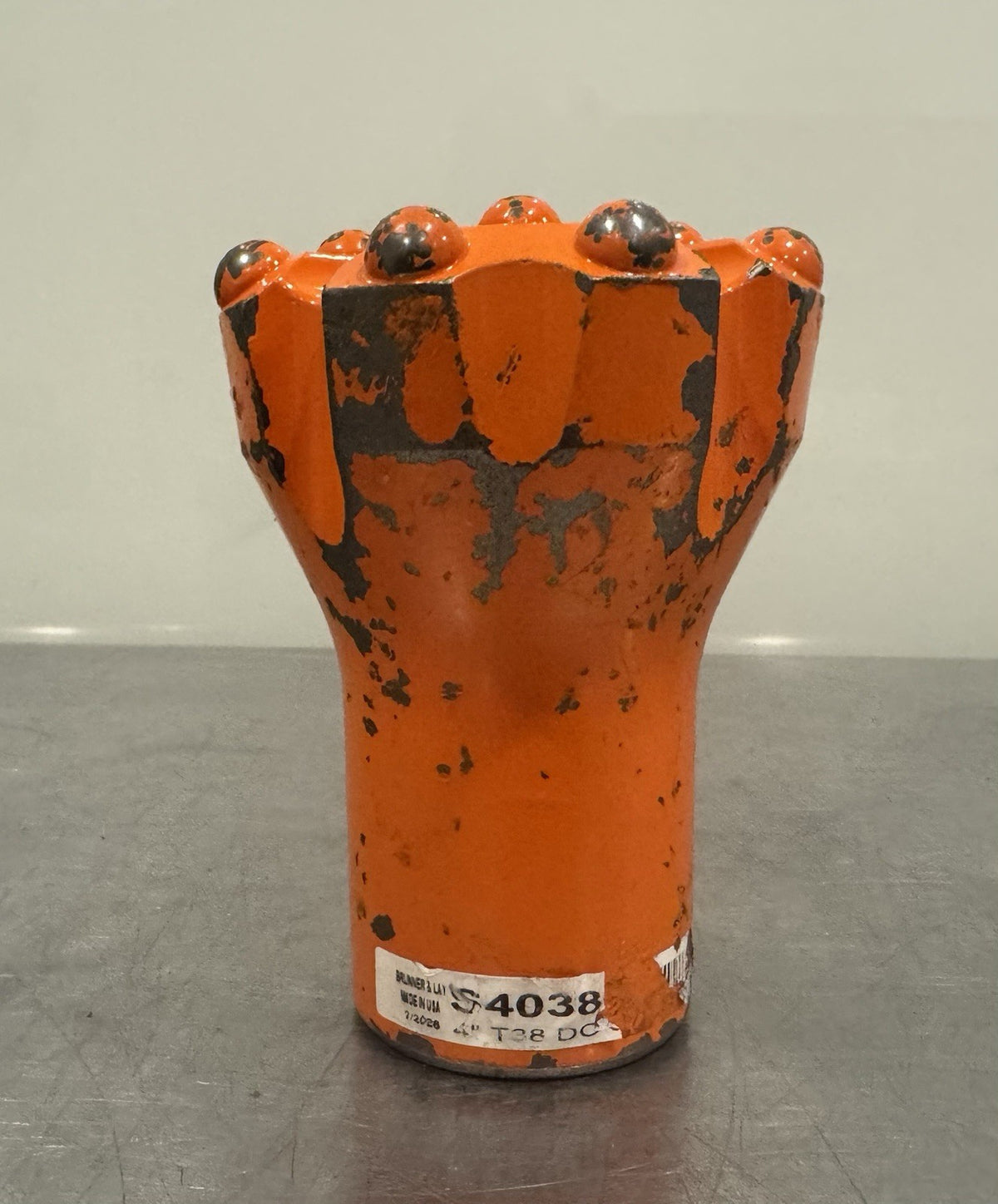 Brunner 4” T38 Button Bit Drill Head Threaded NEW! FREE SHIPPING!