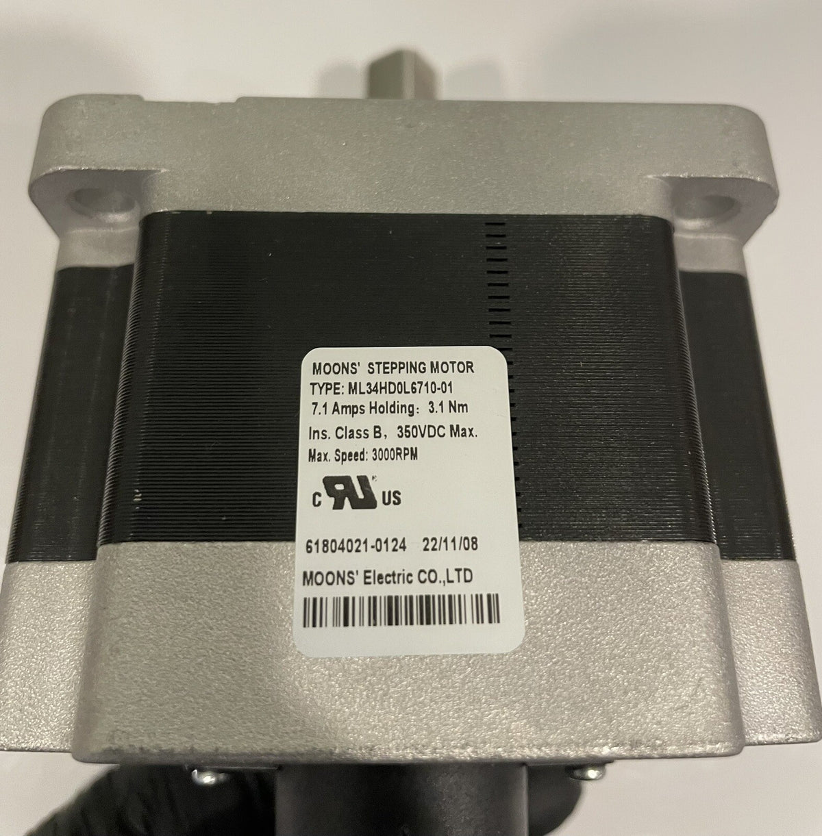 Moons Stepping Motor 350VDC 3000 RPM ML34HD0L6710-01 NEW! FREE SHIPPING!