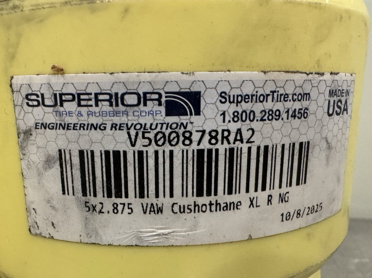 V500878RA2 Cushothane XL 5x2.875 VAW V500878R Superior Tire & Rubber Wheel NEW! 