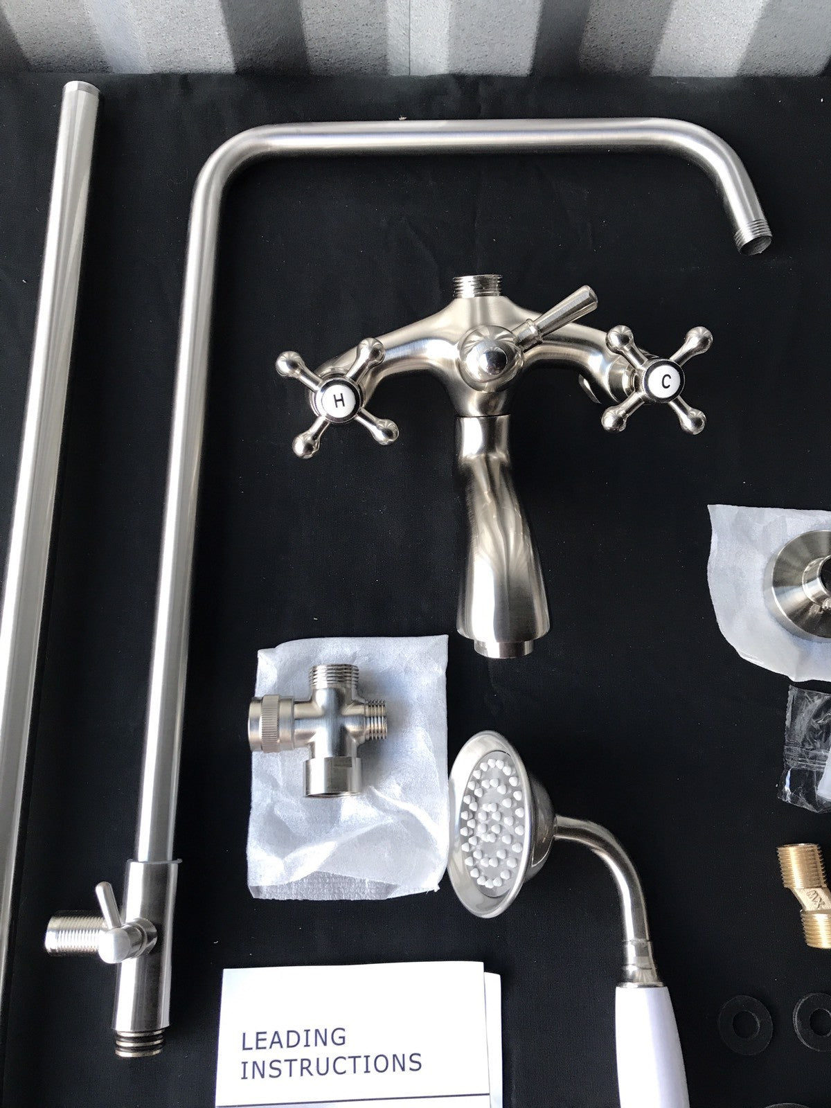 Shower And Bath Trim Brushed Nickel W/ Handshower NEW IN BOX