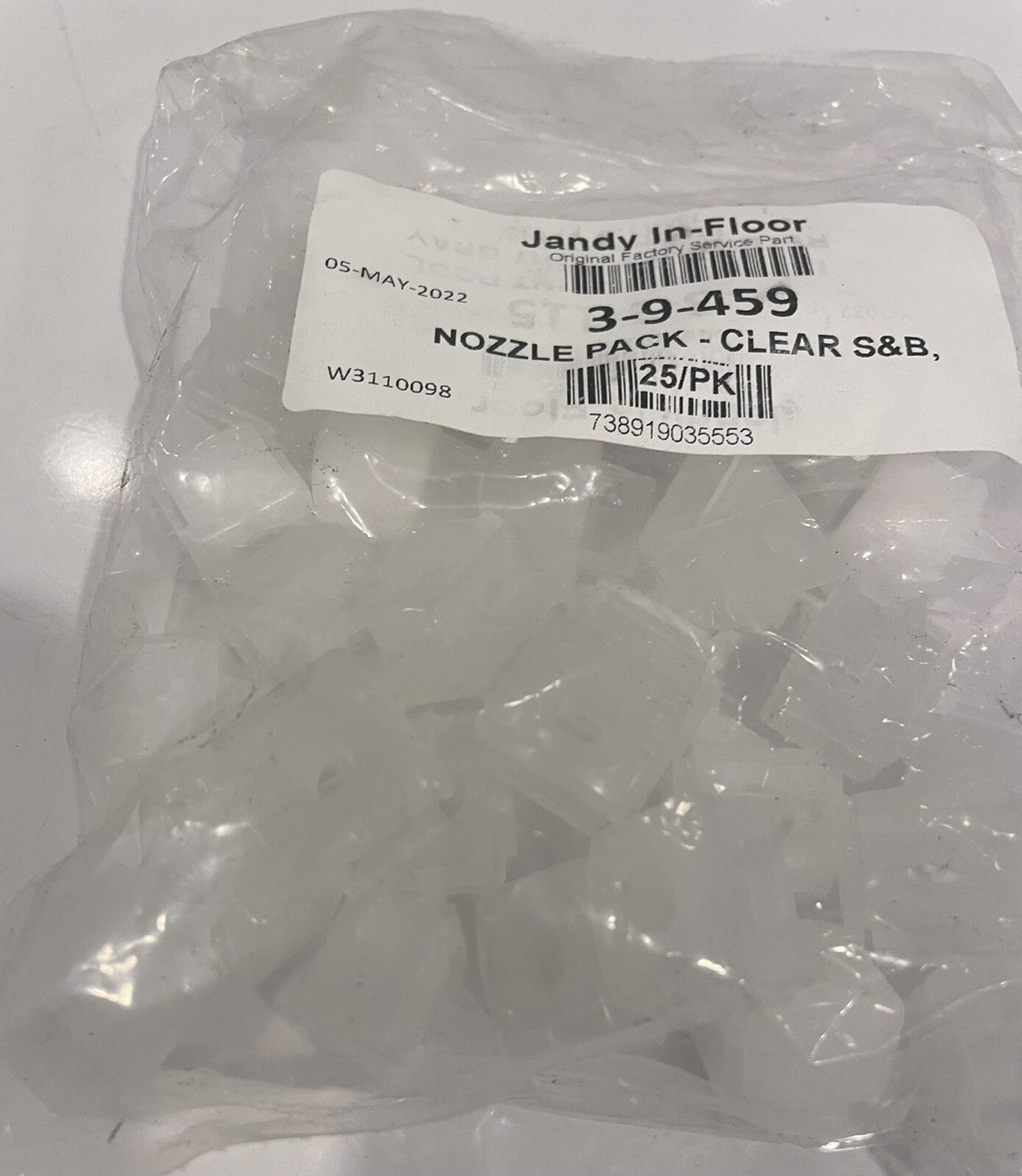 Jandy 3-9-459 Caretaker Clear Step & Bench Nozzle 25 PACK NEW! FREE SHIPPING!