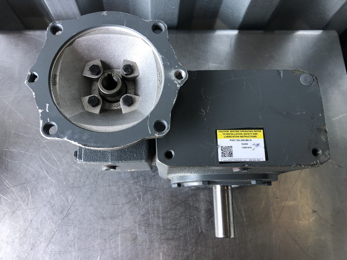 Boston Gear FWC726-200-B5-G Worm Gear Speed Reducer 200:1 Ration C-Faced NEW!!!