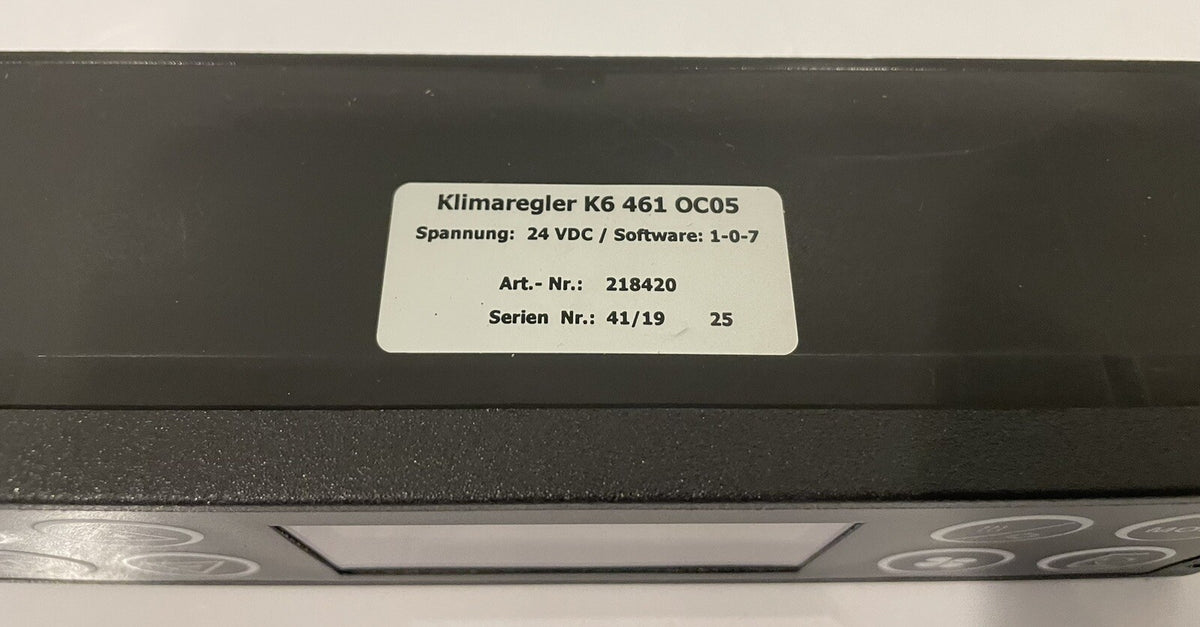 Klimareglar K6 461 OC05 Controller 218420 W/ Mount Kit NEW! FREE SHIPPING!