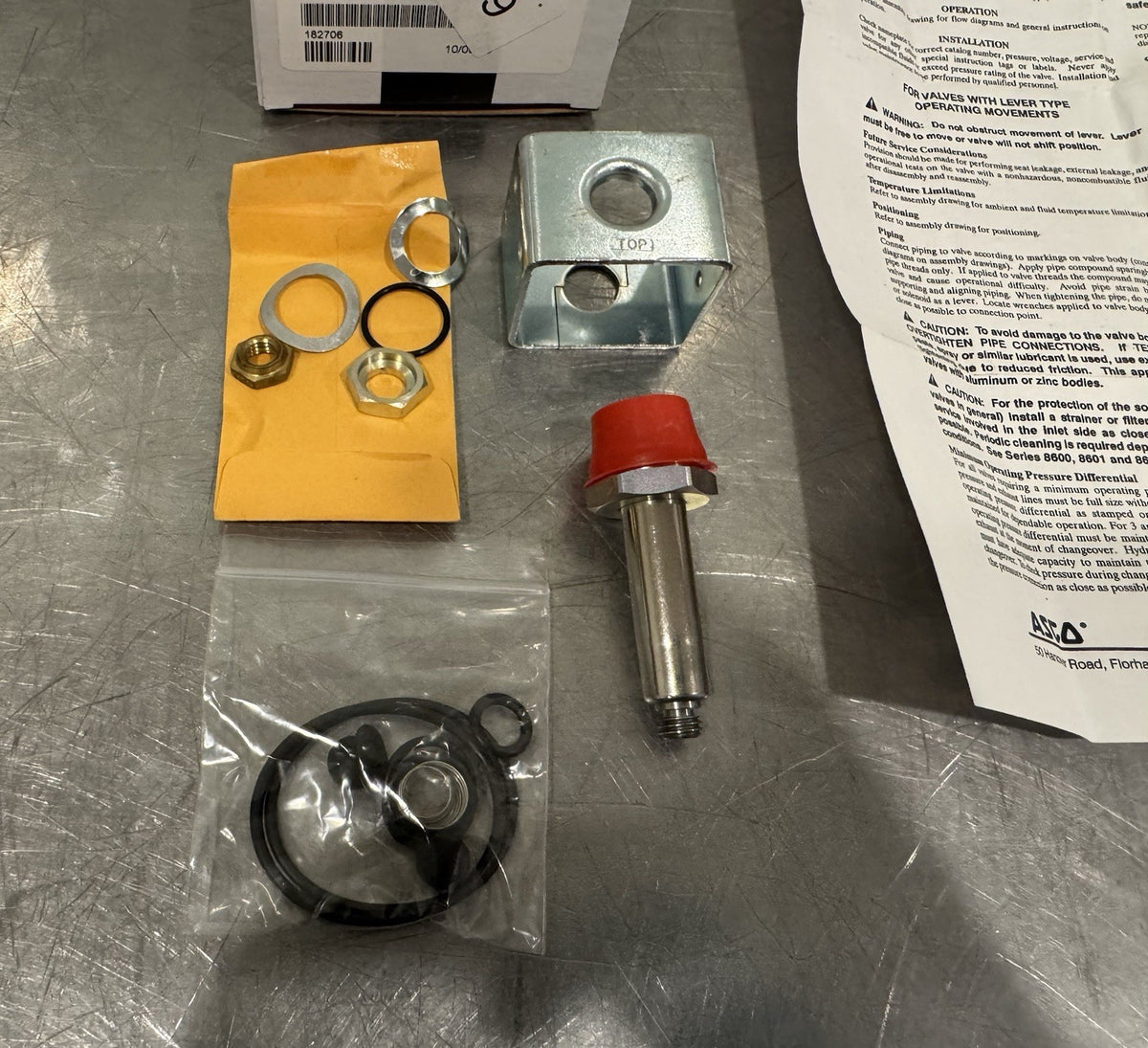 Asco P200499 Solenoid Valve Rebuild Kit 182706 P200498 NEW IN BOX! FREE SHIPPING