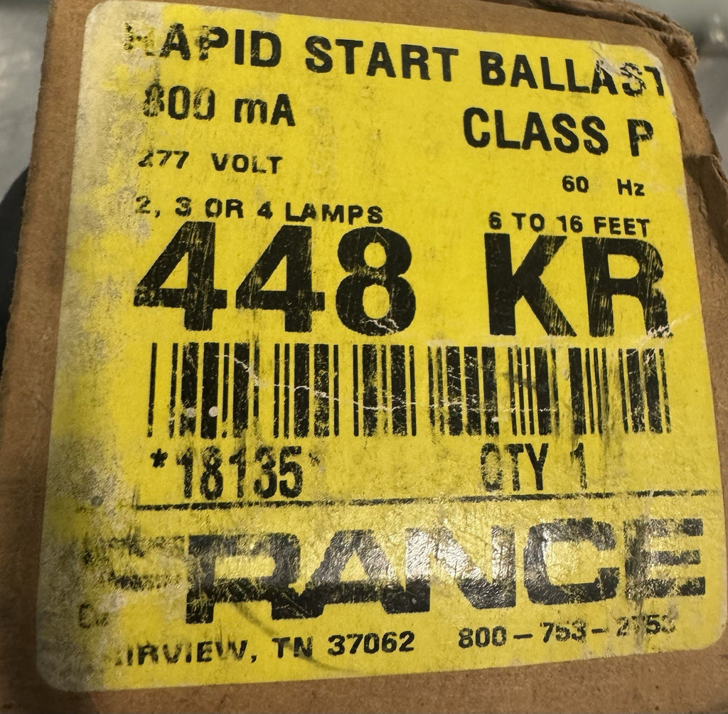 France 448KR Sign Ballast Rapid Start Fluorescent 277V 800 mA NEW IN BOX!