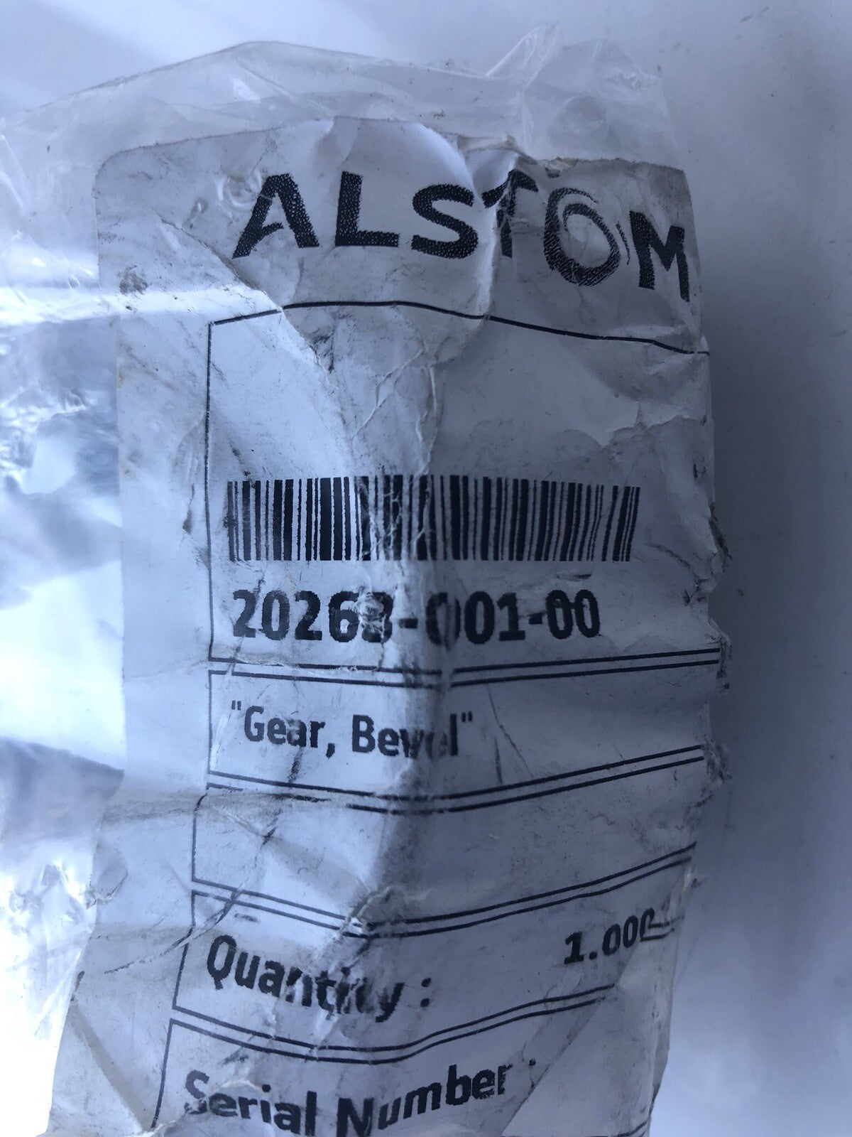 Alstom 20263-001-00 Bevel Gear NEW!!! FREE SHIPPING!!!
