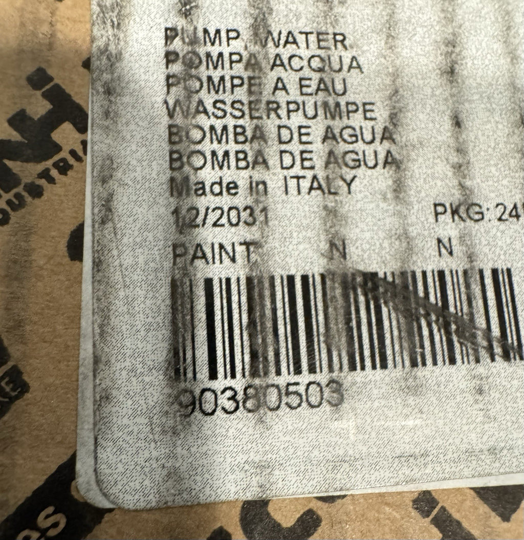 CNH 90380503 Engine Water Pump Genuine Case New Holland Case iH NEW IN BOX!