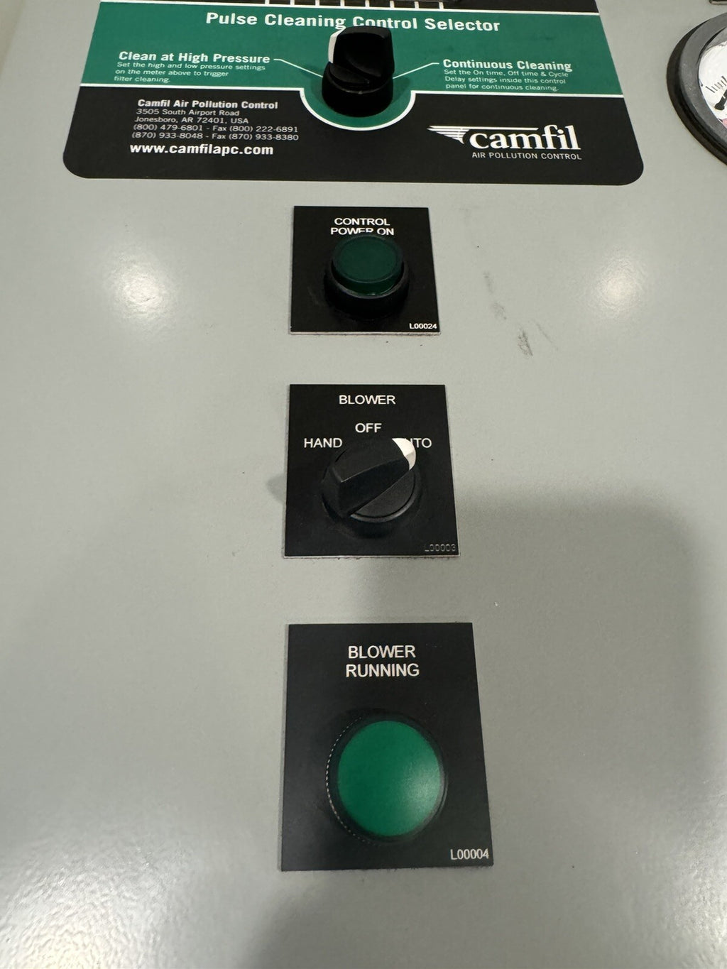 Camfil A024110009 Dust Collector Integrated Control Center 0502186 NEW!