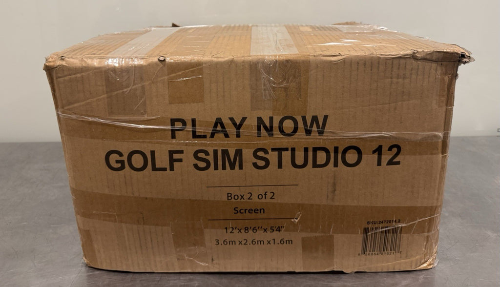 Play Now Golf Sim Studio 12 Screen 12’ x 8’6” x 5’4” NEW! BOX 2 ONLY! SHIPS FREE