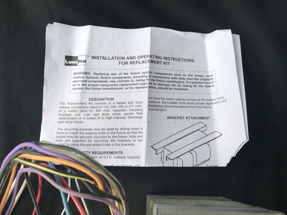 LumaPro 1XUK5 HID Lamp Metal Hallide Kit NEW IN BOX