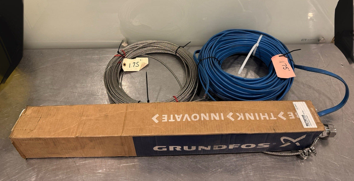 Grundfos 5 SQE05-180 Submersible Pump 5 GPM .5 HP 96160175 W/ 175’ Cable & Wire 