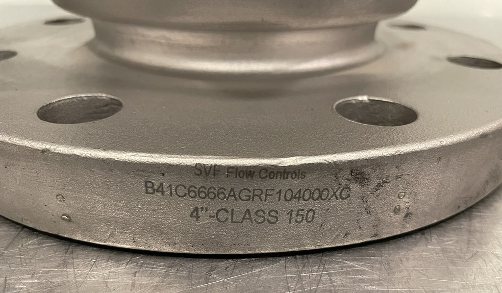 SVF Flow Controls 4” Class 150 Flanged Ball Valve B41C6666AGRF104000XC NEW!
