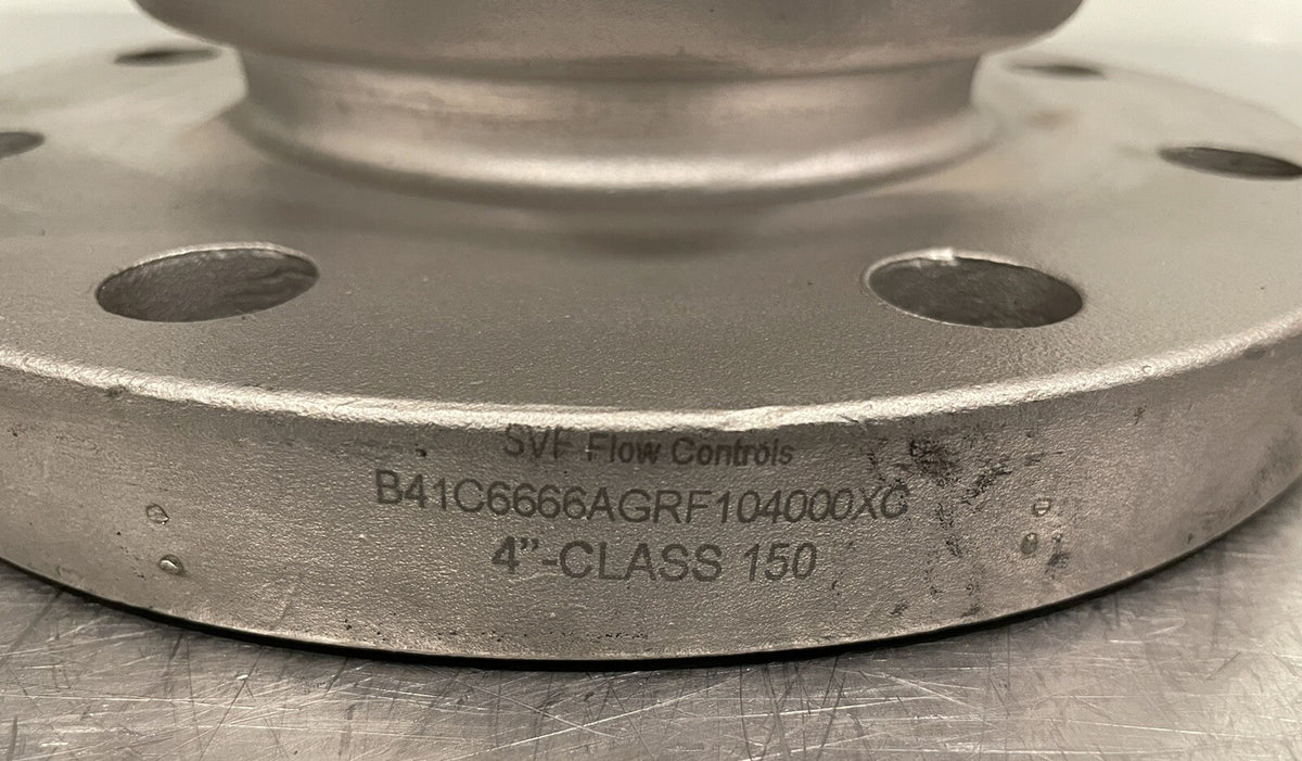 SVF Flow Controls 4” Class 150 Flanged Ball Valve B41C6666AGRF104000XC NEW!