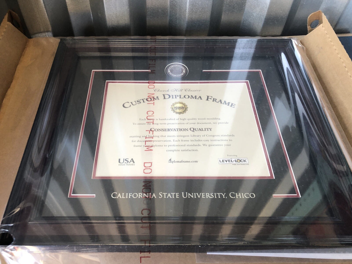Church Hill Classics 22569495 Cal State Chico Diploma Frame Masterpiece NEW!!