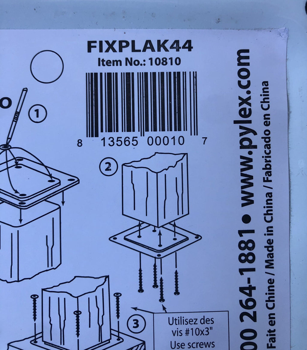 Pylex 10810 FIXPLAK 44 White Deck Connector NEW!! FREE SHIPPING!!