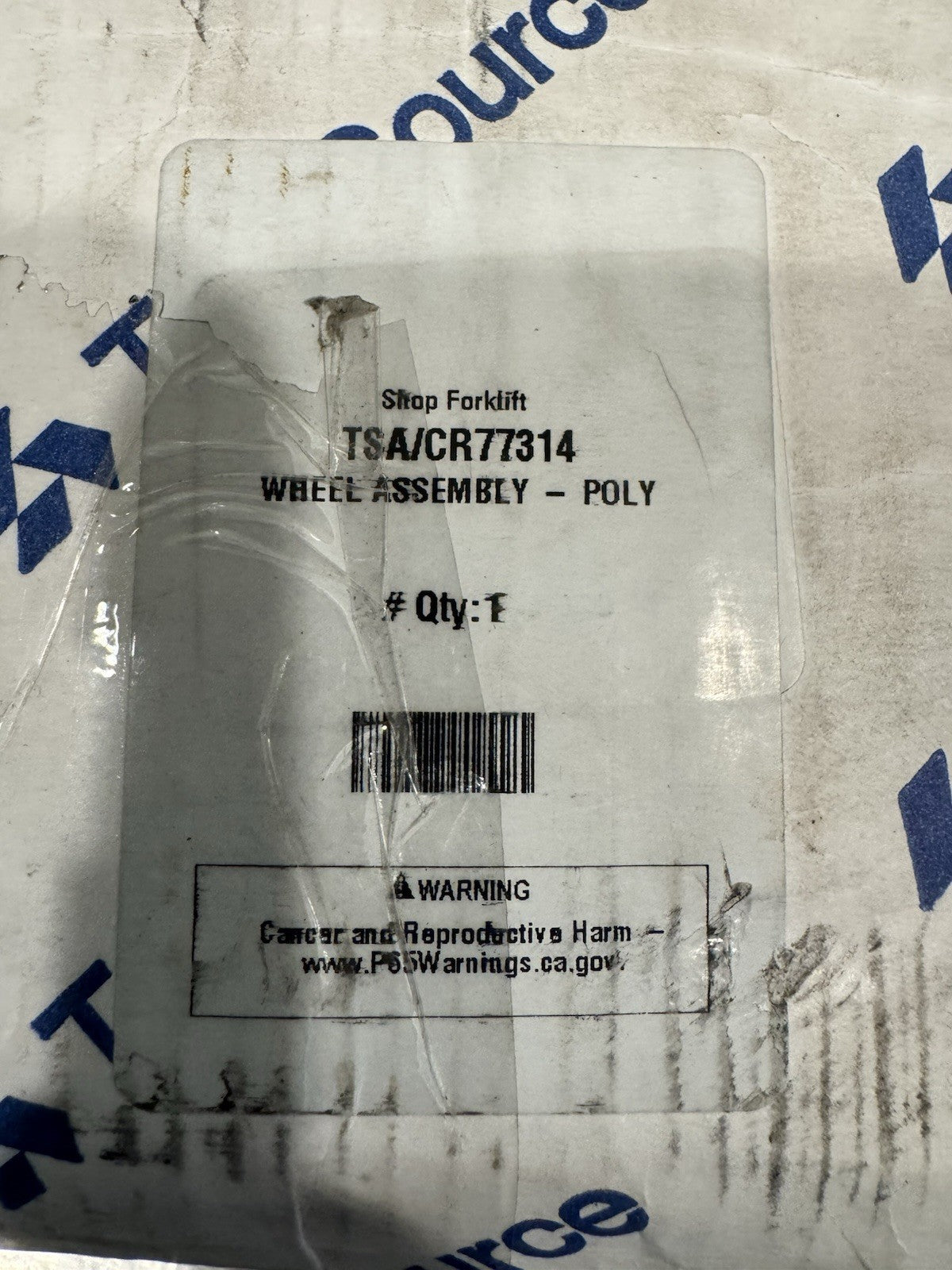 CR77314 Crown Poly Wheel Lift Truck NEW! FREE SHIPPING!