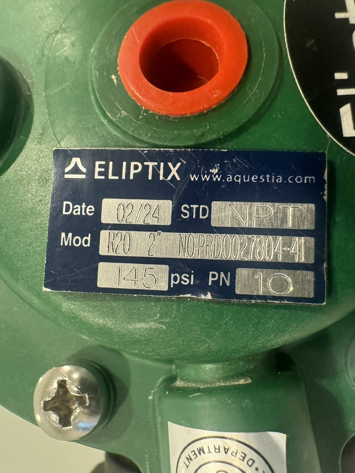 Eliptix R20 2" NPT Control Valve 145 PSI N0PRD0027804-41 NEW! FREE SHIPPING!