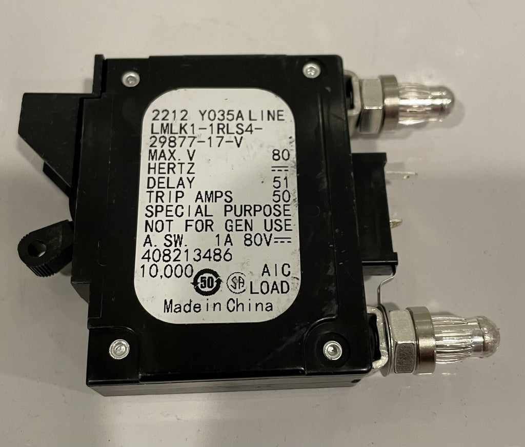 LMLK1-1RLS4-29877-17-V Circuit Breaker 40 Amp Bullet Style NEW! FREE SHIPPING!