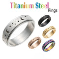 Puka Creations Titanium Steel Rings Stars Moon Middle Spins 70 PACK NEW!