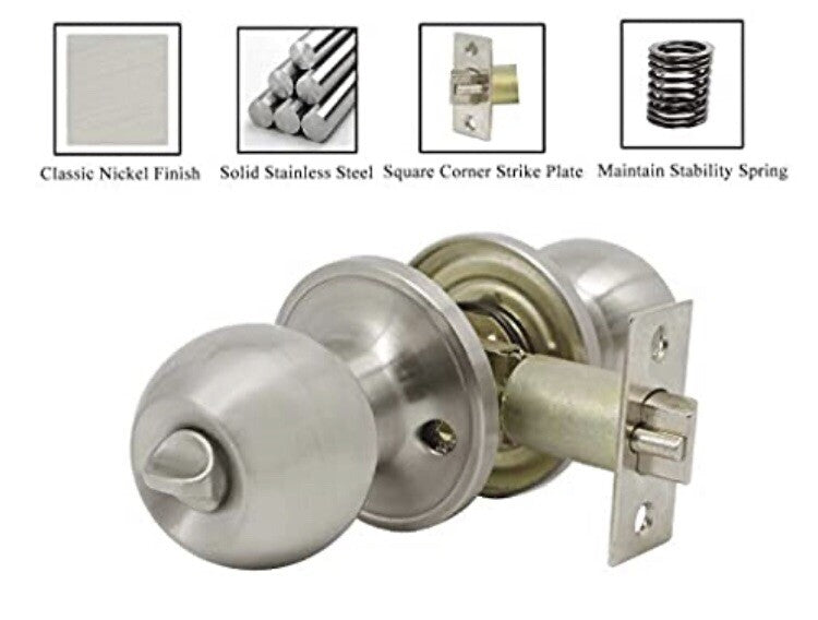 Probrico DL607SNET Keyed Alike Door Knobs Satin Nickel NEW IN BOX! FREE SHIPPING