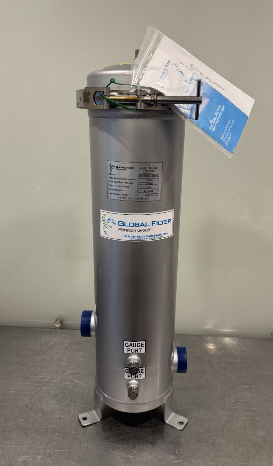 GTCHB522M2615PC Global Filter 316SS Multi Round Cartridge Filter Housing NEW!