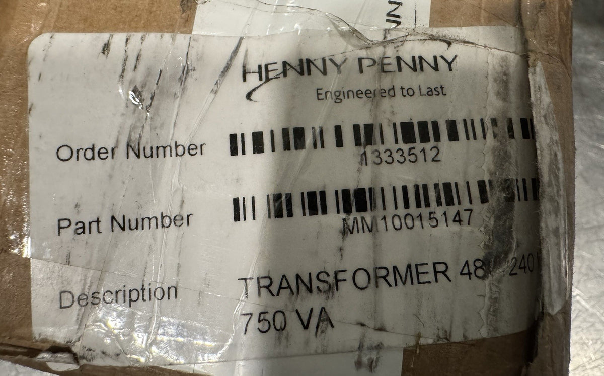 Henny Penny MM10015147 Transformer 480V 750VA NEW IN BOX! FREE SHIPPING!
