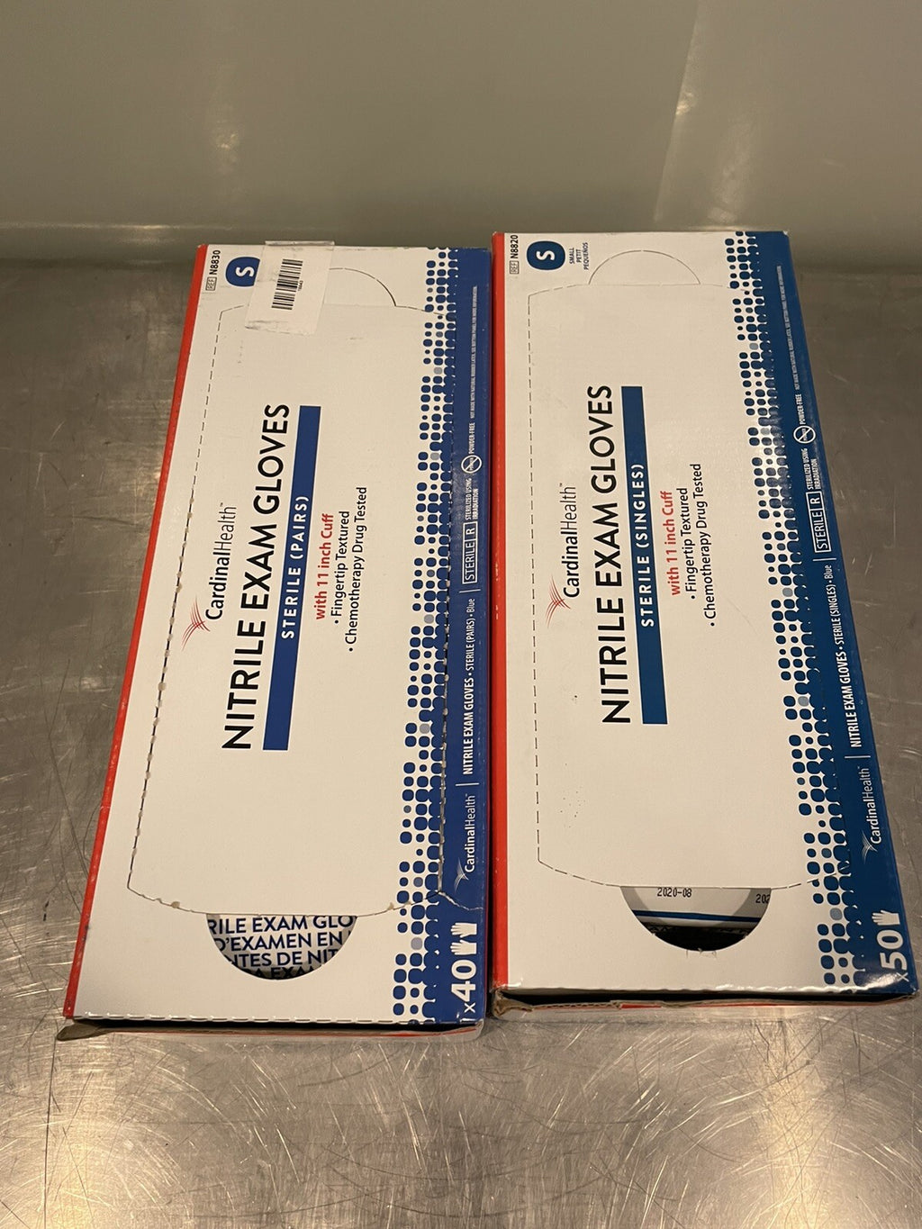 Cardinal Health N8820 11” Cuff Nitrile Gloves Size Small 80 Pair NEW!