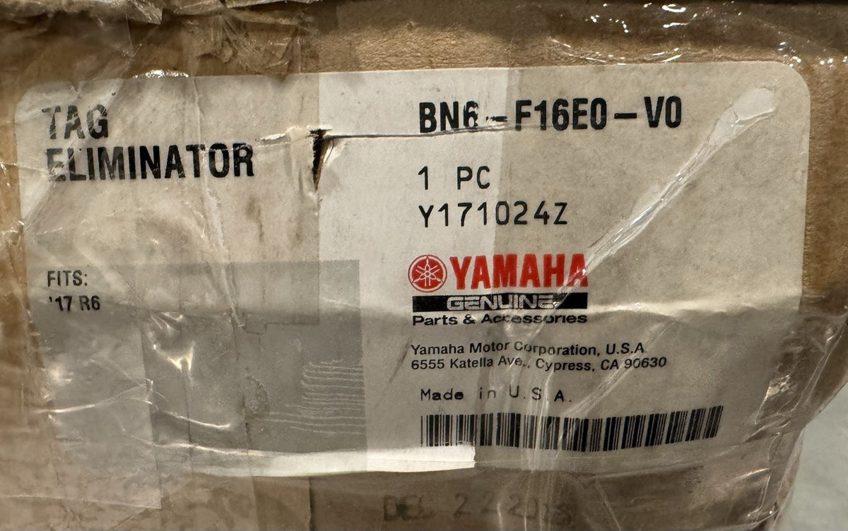 Yamaha BN6-F16E0-V0 Fender Eliminator License Tag Holder Genuine NEW! SHIPS FREE