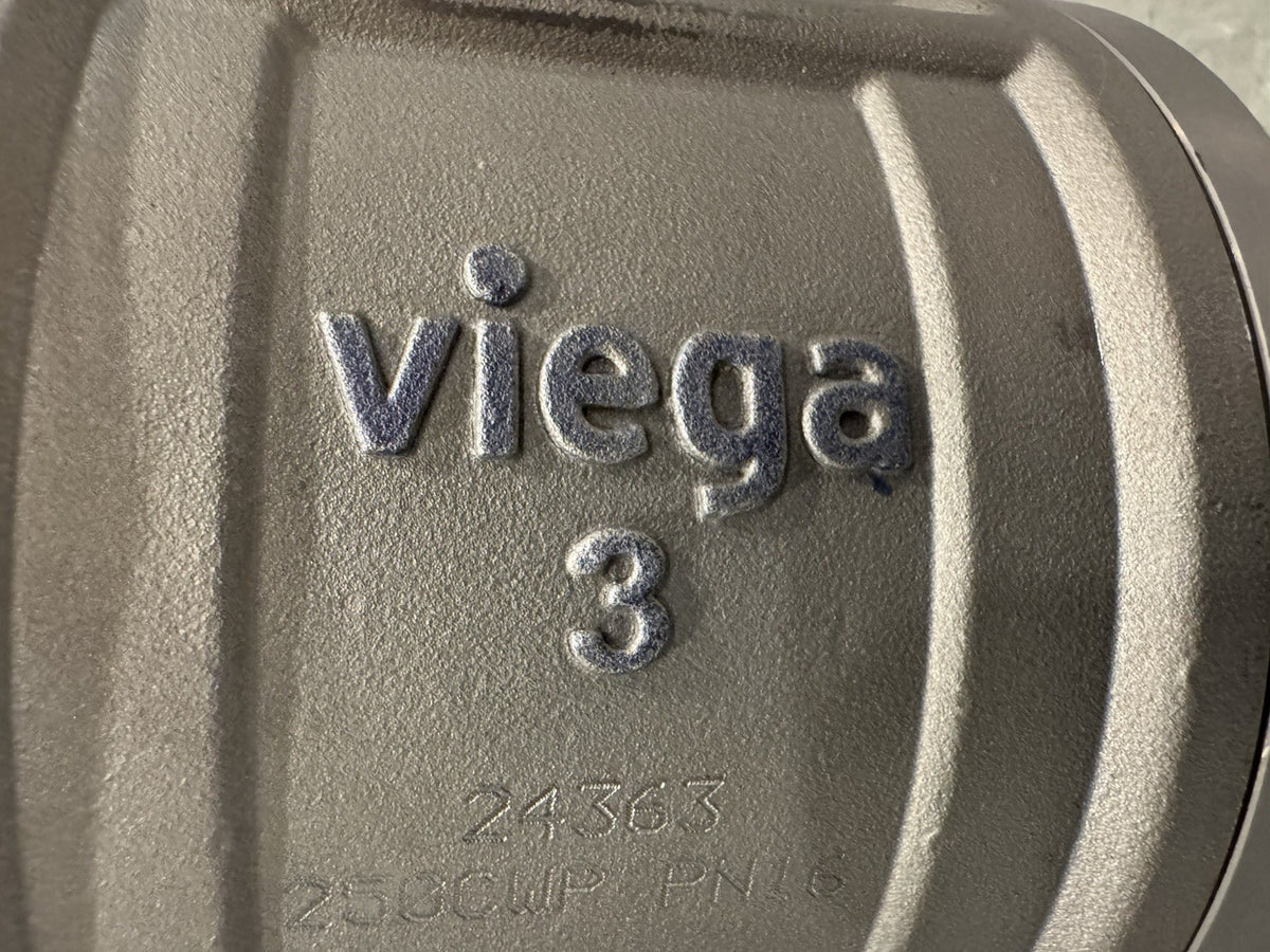 Viega 3" MegaPress Ball Valve 250CWP PN16 NEW! DENTED! FREE SHIPPING!