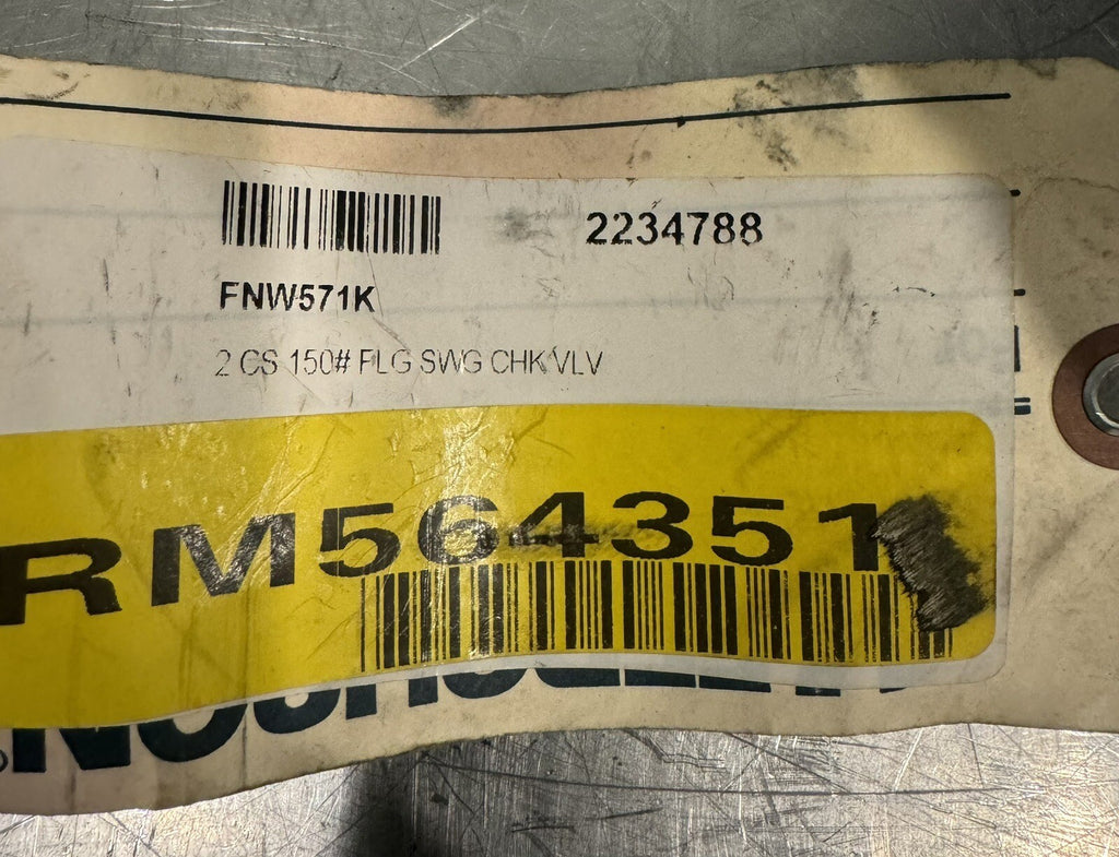 FNW 571 2” Flanged Swing Check Valve NEW! FREE SHIPPING!