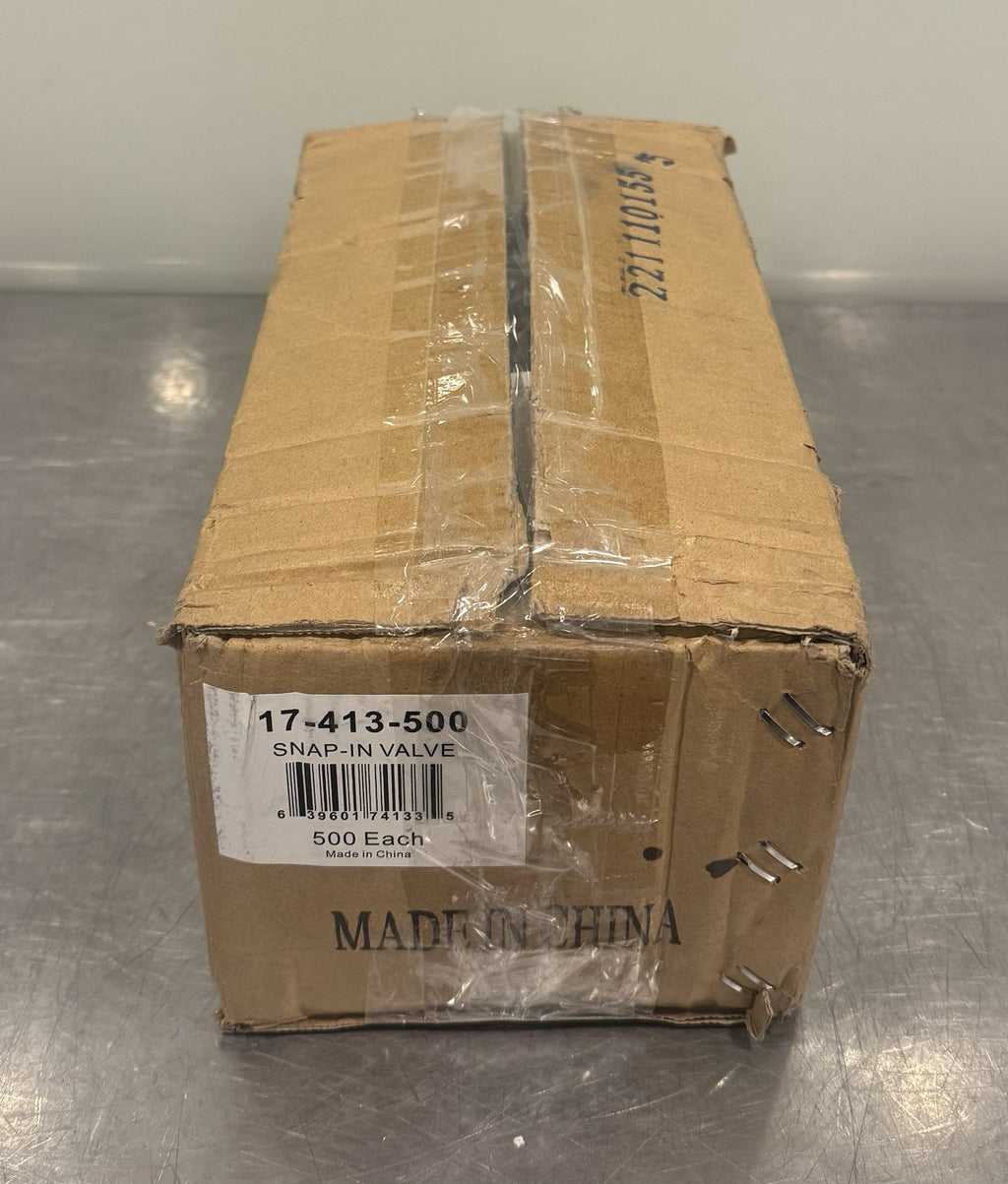 17-413-500 Snap-In Valve EPDM Rubber Tire Snap In Valve 500 PACK NEW! SHIPS FREE
