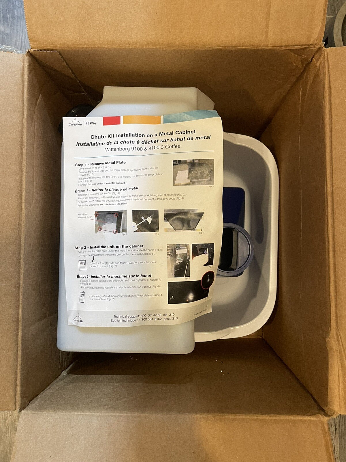 Cafection Wittenborg 9100 Chute Kit CAF9102HK NEW IN BOX! FREE SHIPPING!