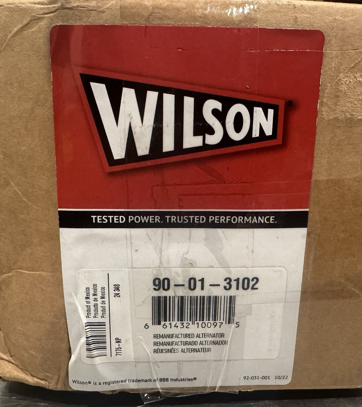 Wilson 90-01-3102 Alternator Rotating Elect Agricultural NEW IN BOX! SHIPS FREE!